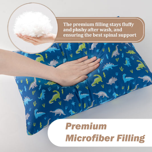 Toddler Pillows-BlueDinosaur