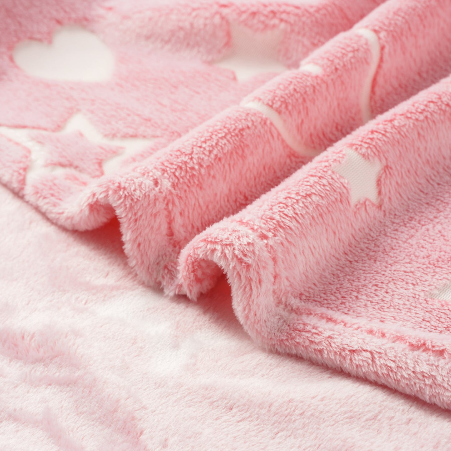 Glow in The Dark Kids Blankets-PinkHeart