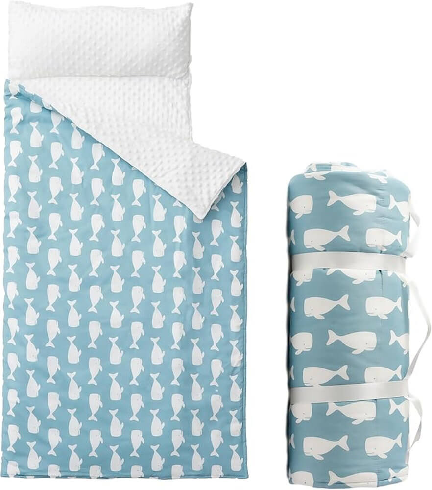 Cozy Nap Mat for Kids with Removable Pillow