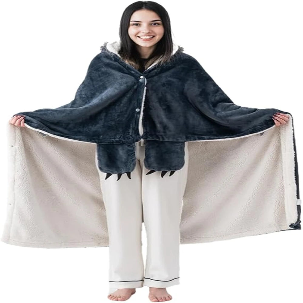 Bunnikins & Clover Hoodie Blanket for Adults