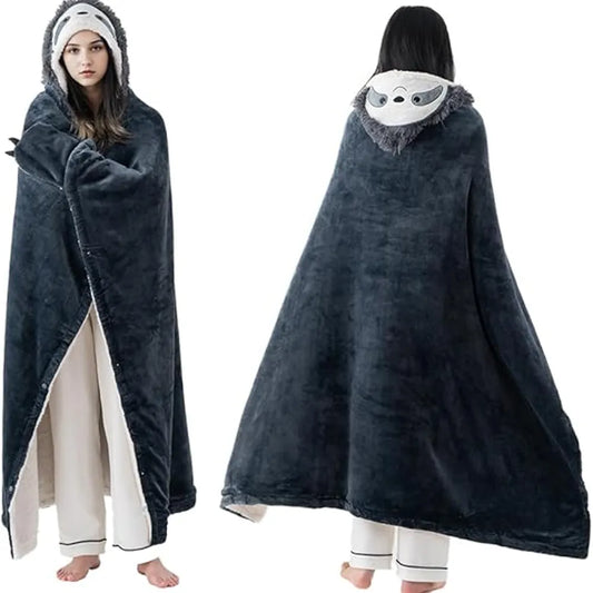 Bunnikins & Clover Hoodie Blanket for Adults