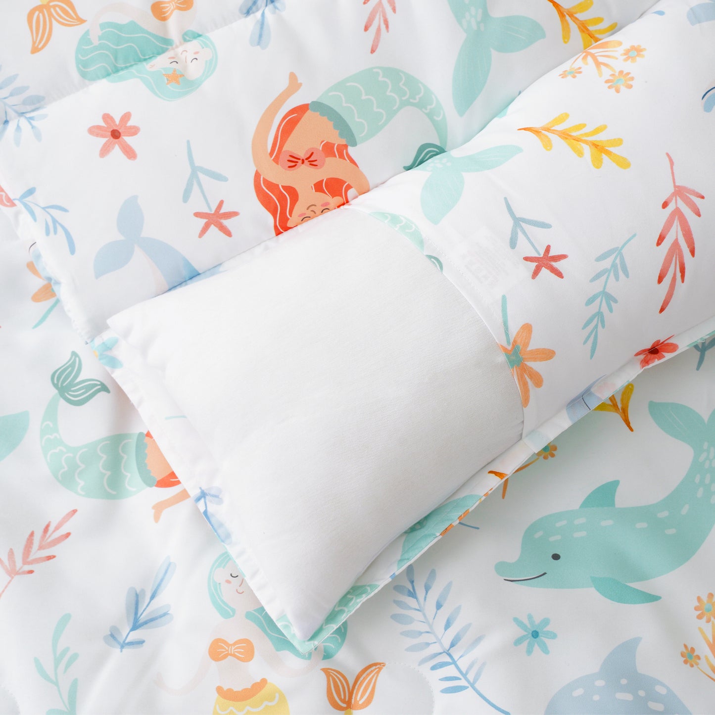 Toddler Nap Mat-Whale White