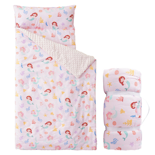 Toddler Nap Mat-Pink Mermaid