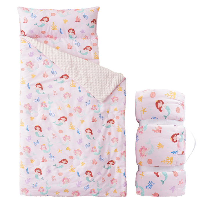 Toddler Nap Mat-Pink Mermaid