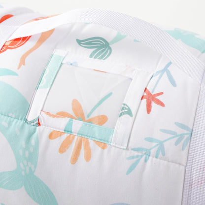Toddler Nap Mat-Whale White