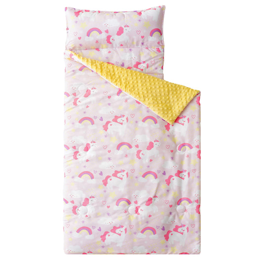 Cozy Kids Nap Mat-Pink Horse