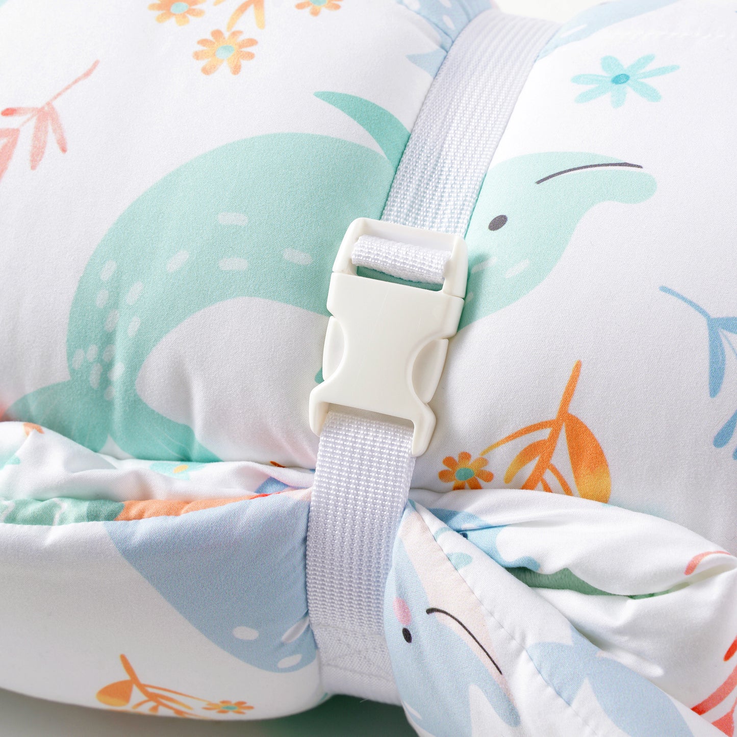 Toddler Nap Mat-Whale White