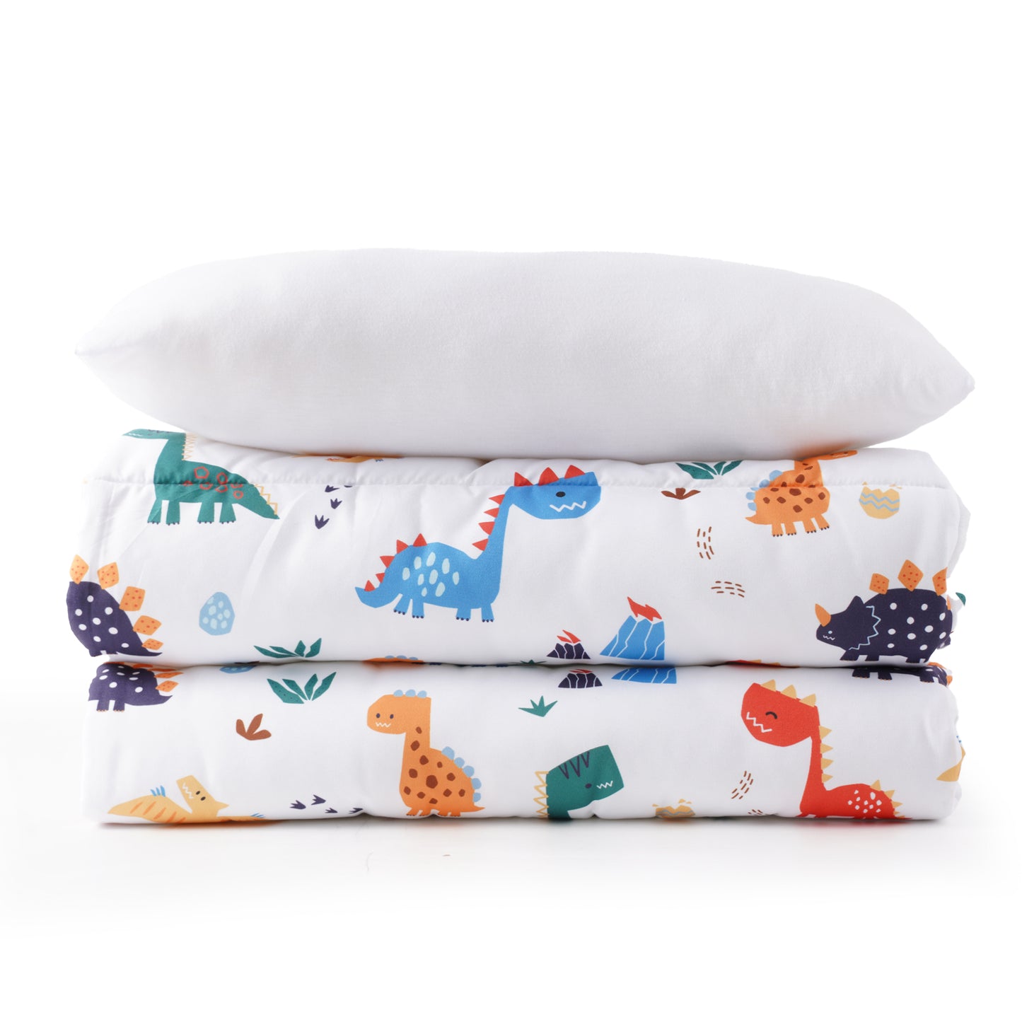 Toddler Nap Mat-Dinosaur White