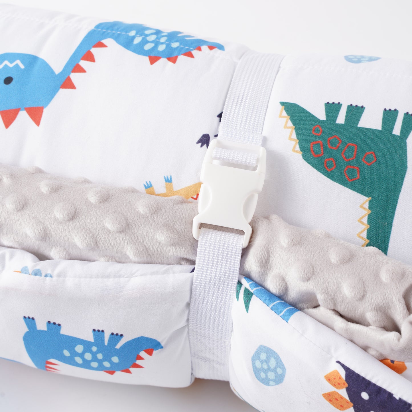 Toddler Nap Mat-Dinosaur White