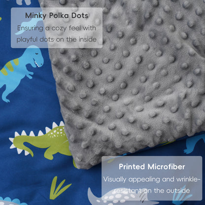 Toddler Nap Mat-Dinosaur Deep Blue