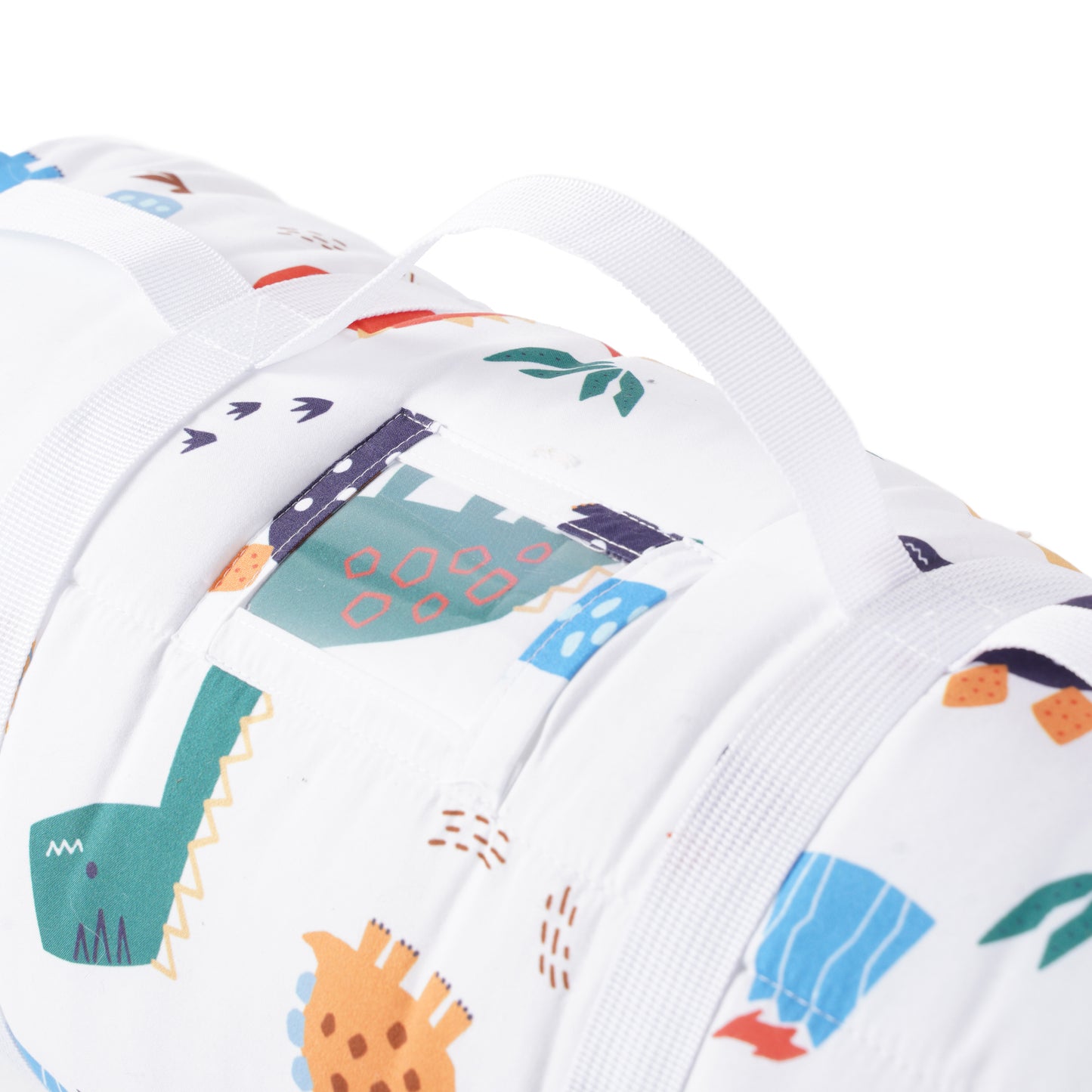 Toddler Nap Mat-Dinosaur White