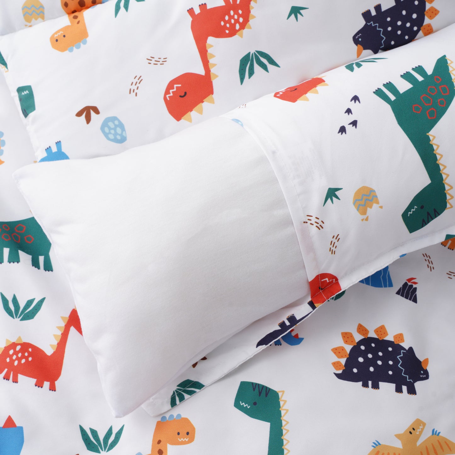 Toddler Nap Mat-Dinosaur White