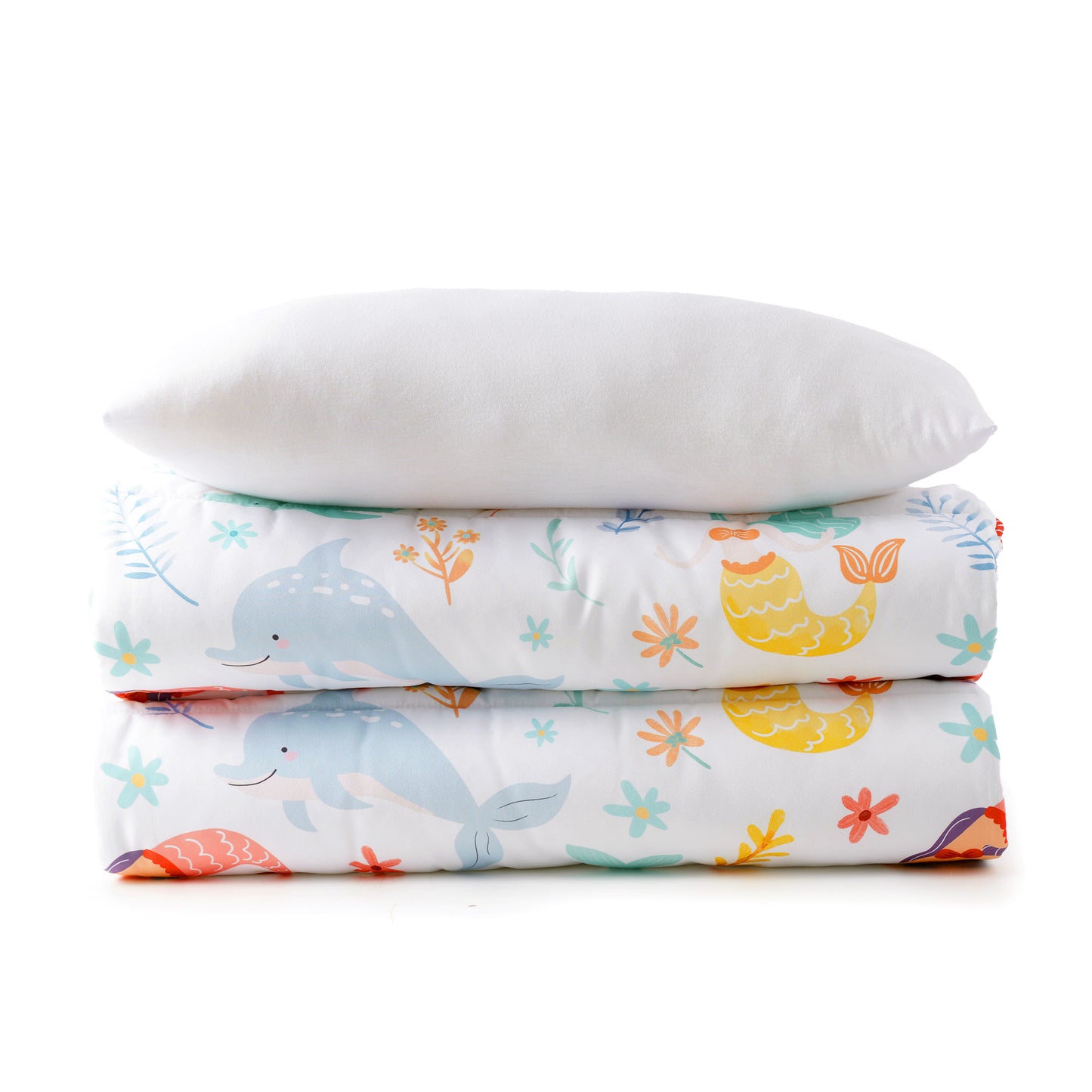 Toddler Nap Mat-Whale White