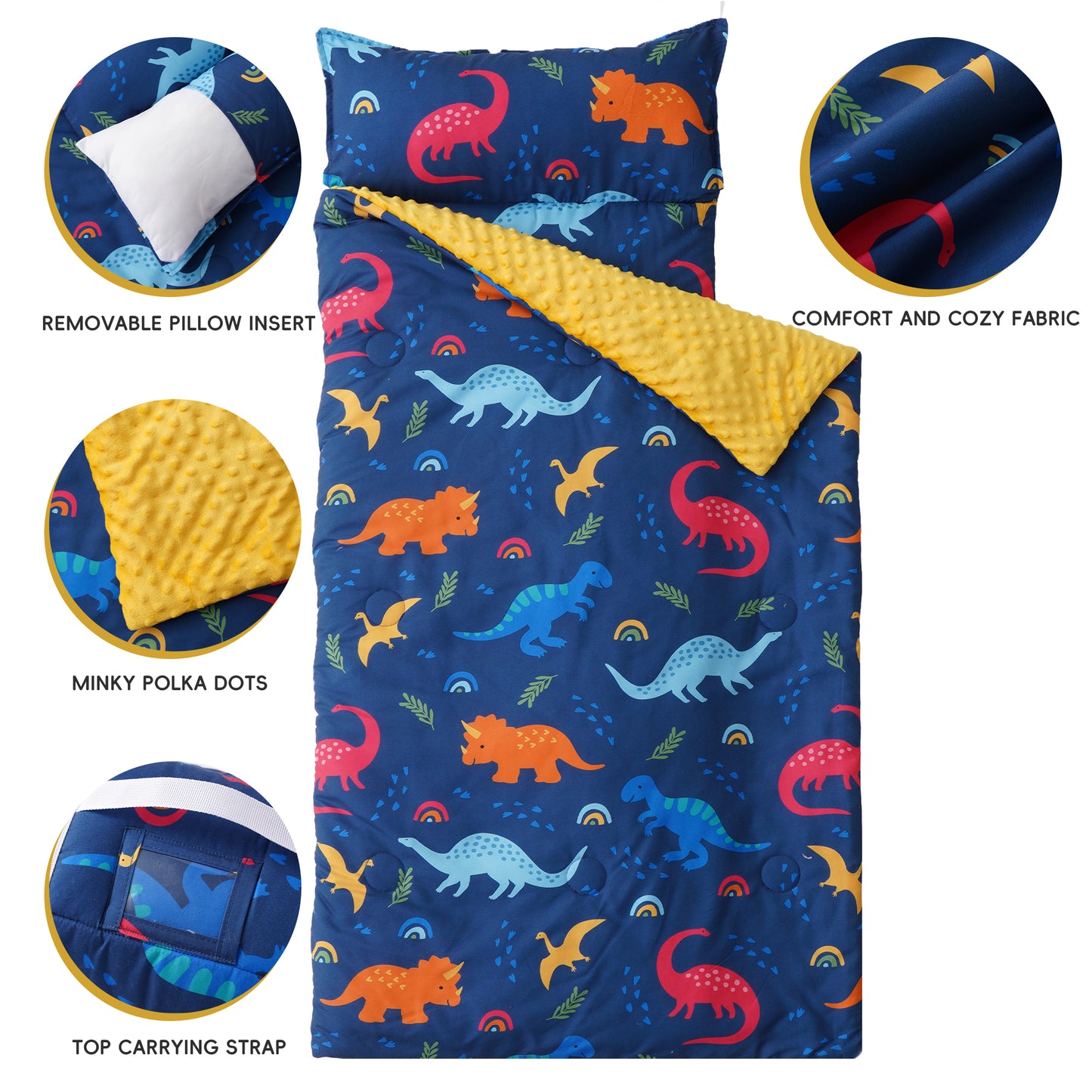 Toddler Nap Mat-Navy