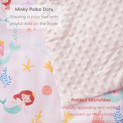 Toddler Nap Mat-Pink Mermaid