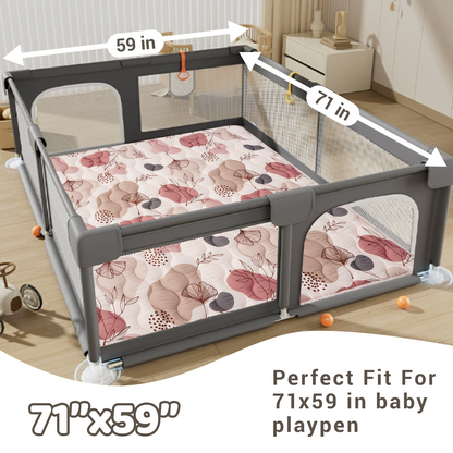 Baby Play Mat-Leaves Pattern