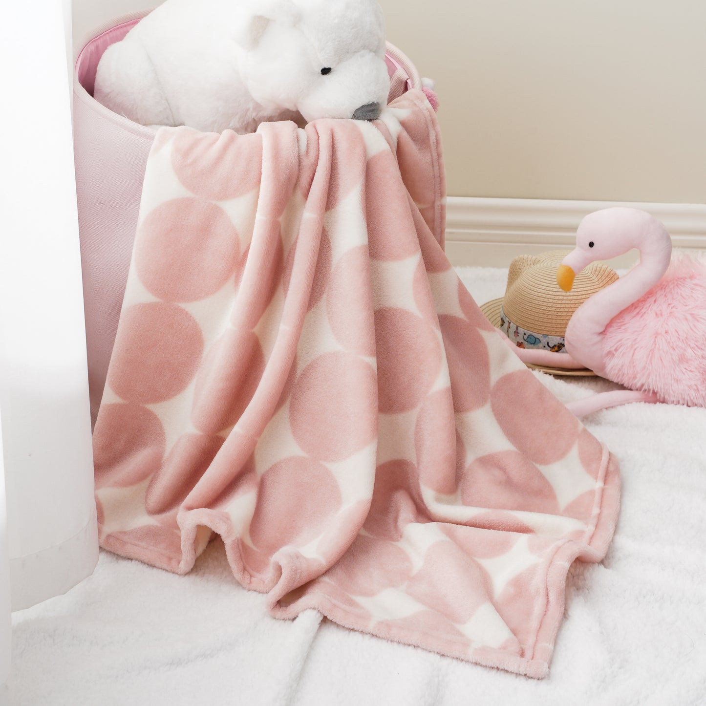 Baby Blanket-PinkCircle