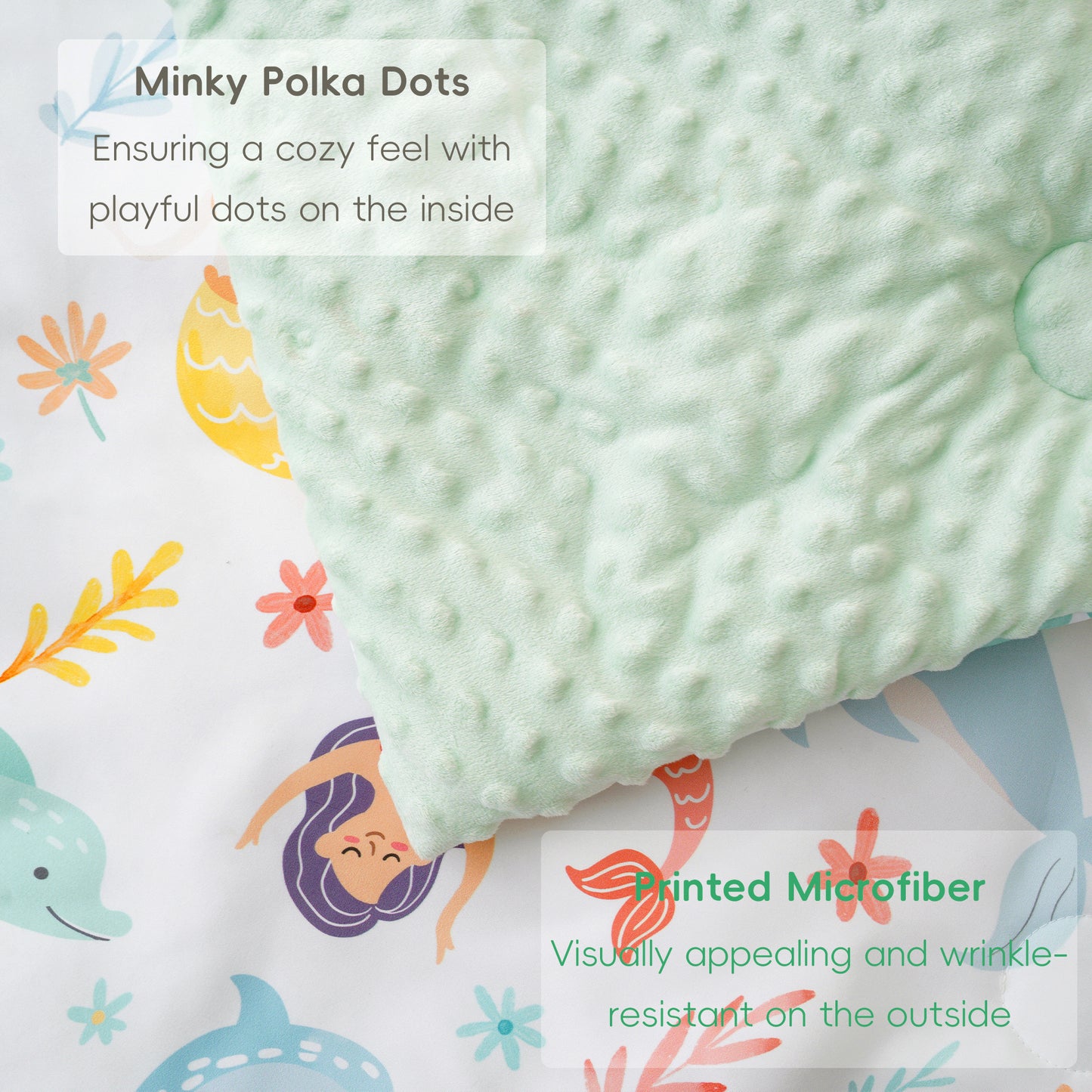 Toddler Nap Mat-Whale White