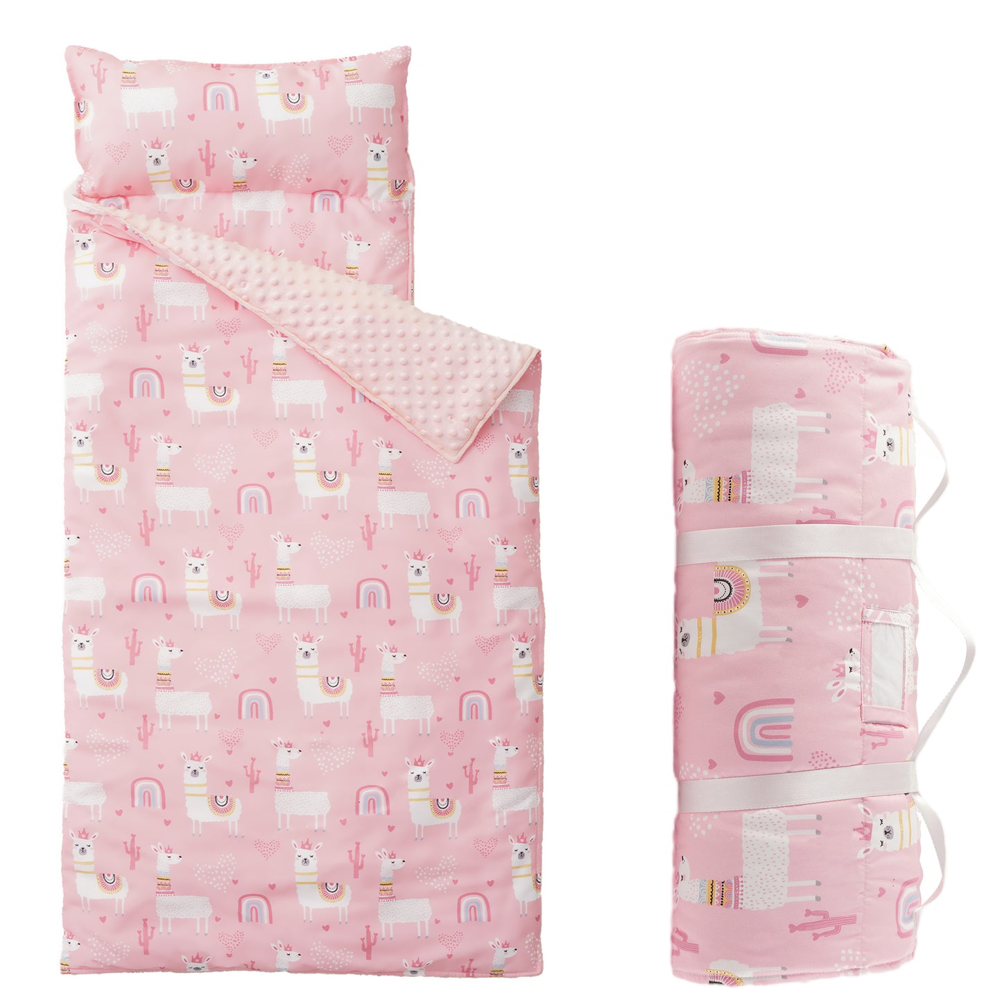 Colchoneta para siesta para niños pequeños con almohada extraíble 