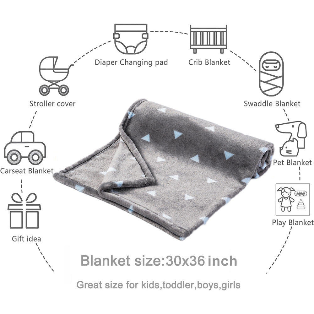 Baby Blanket-GreyTriangle