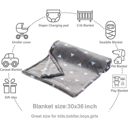 Baby Blanket-GreyTriangle