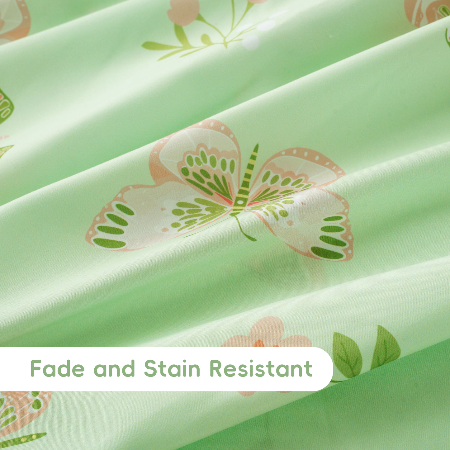 Kids Sheets Set-GreenButterfly