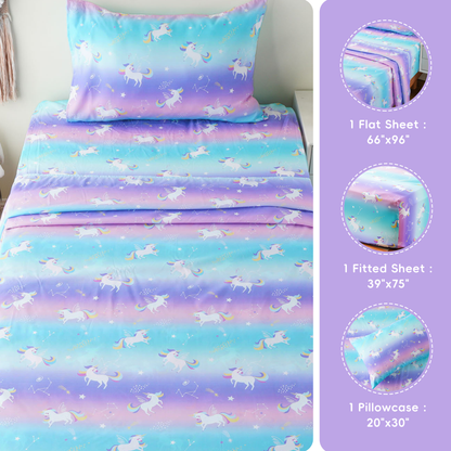 Kids Sheets Set-ColorfulUnicorn