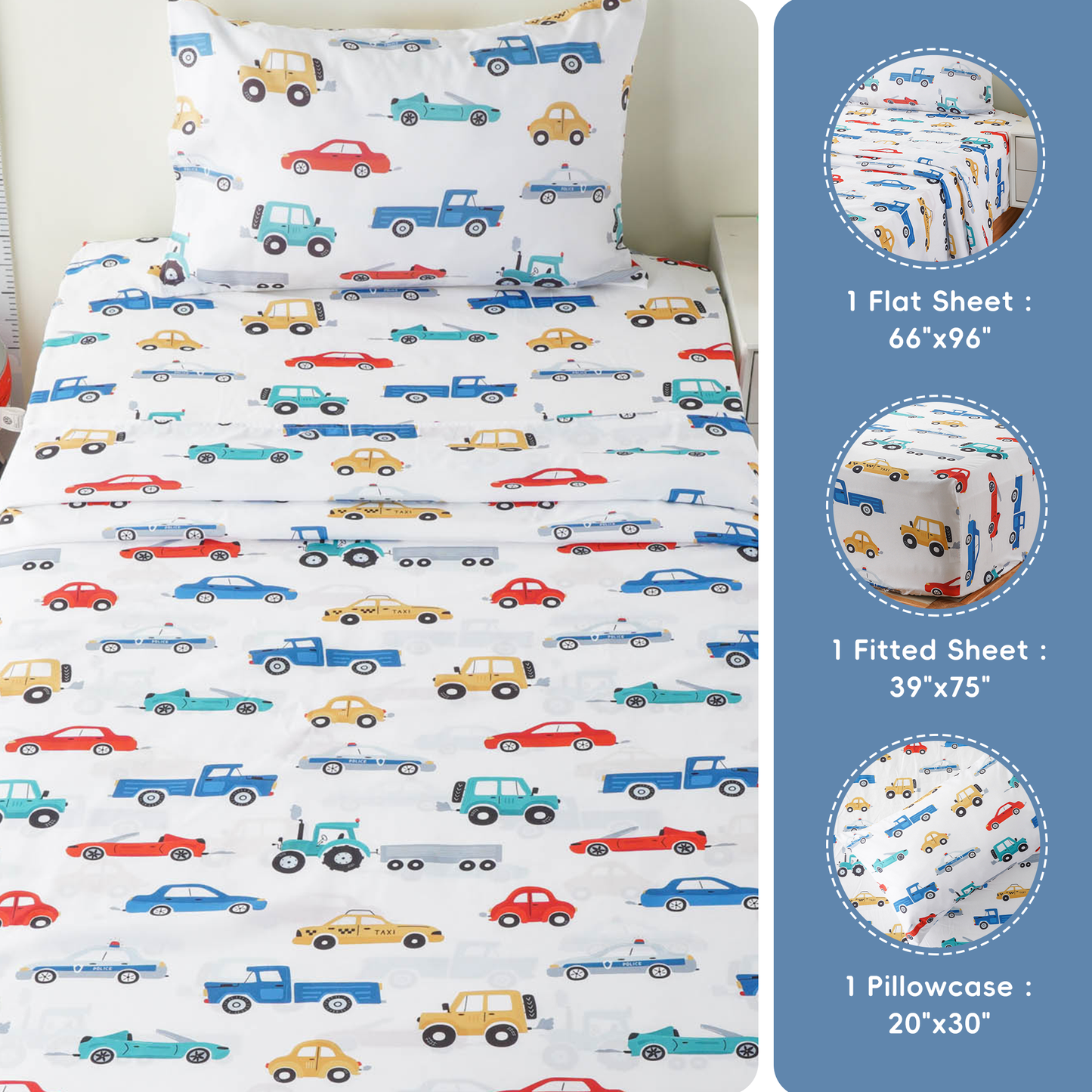 Kids Sheets Set-Car