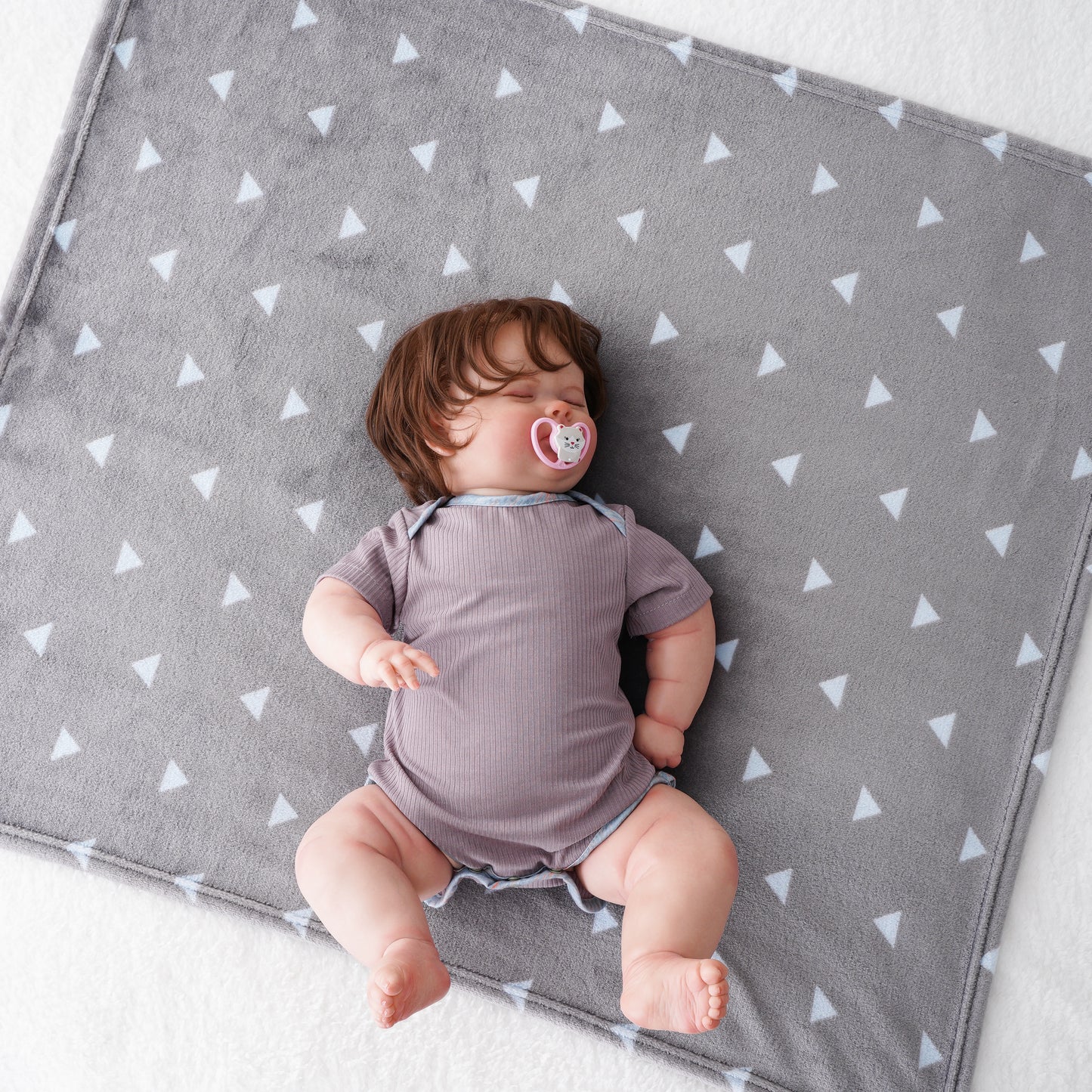 Kids Blanket-GreyTriangle