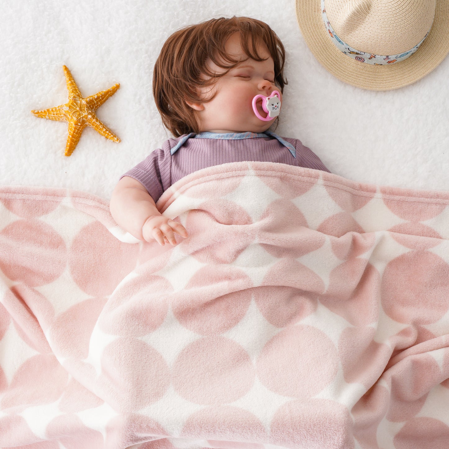 Baby Blanket-PinkCircle