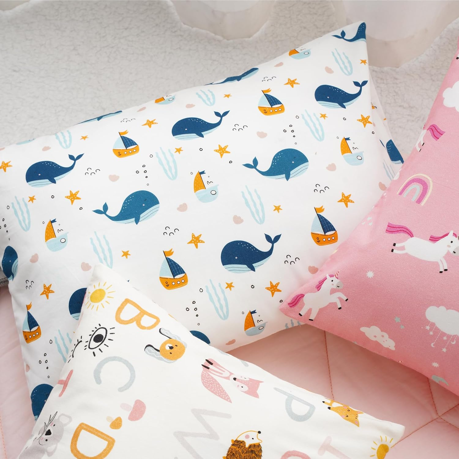 🔥Free Shipping🔥100% Cotton Printed Kids Sleeping Pillow