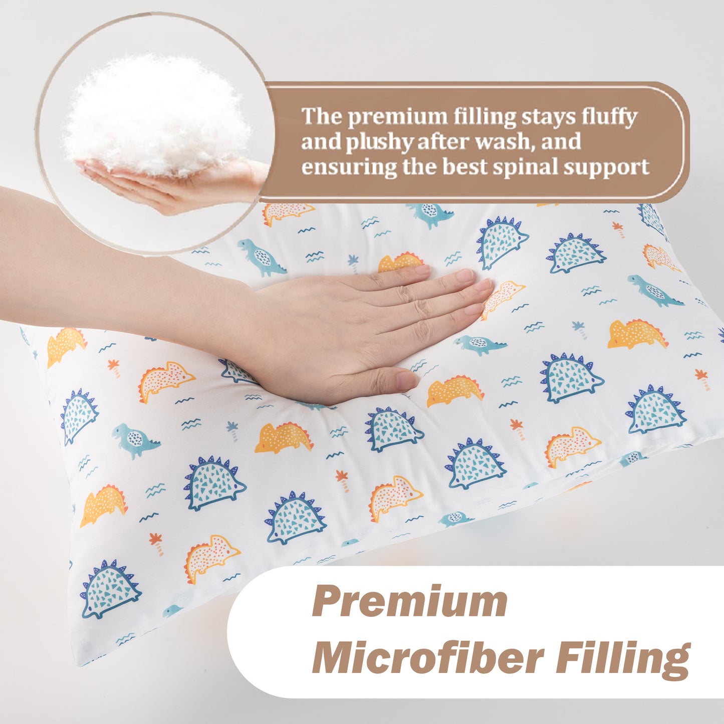 Toddler Pillows-CuteDinosaur