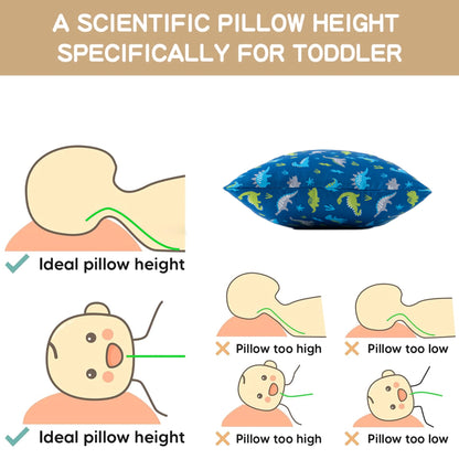Toddler Pillows-BlueDinosaur