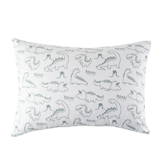 Toddler Pillows-WhiteDinosaur