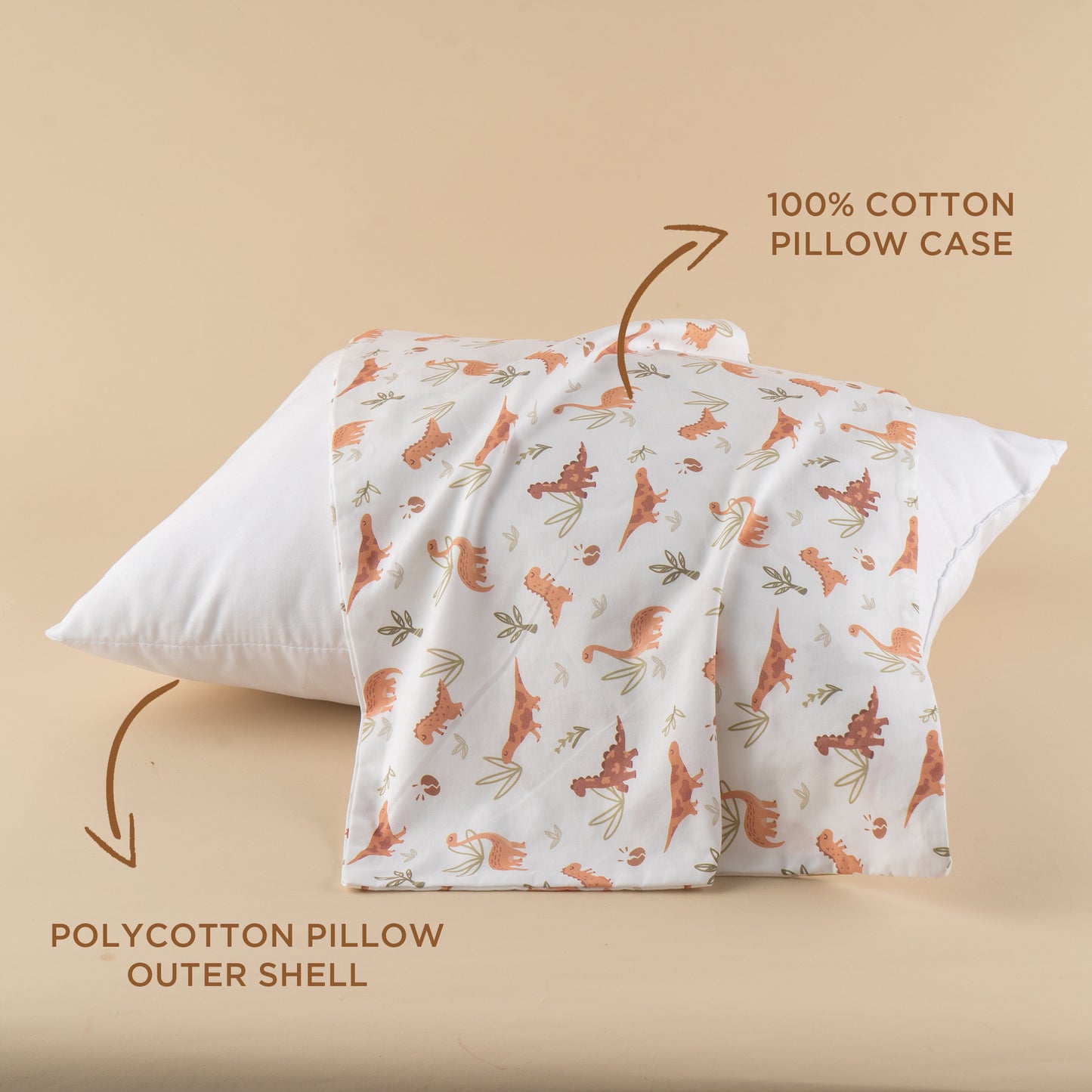 Toddler Pillows-HappyDinosaur