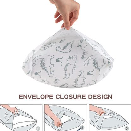 Toddler Pillows-WhiteDinosaur
