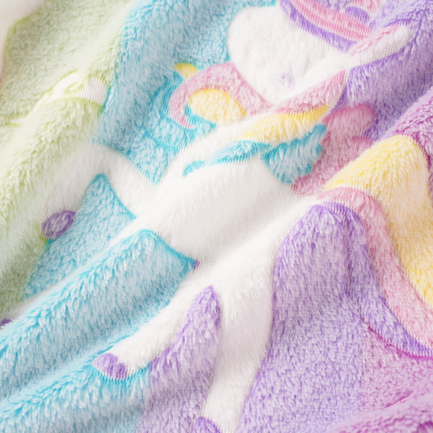 Glow in The Dark Kids Blankets-PurpleUnicorns