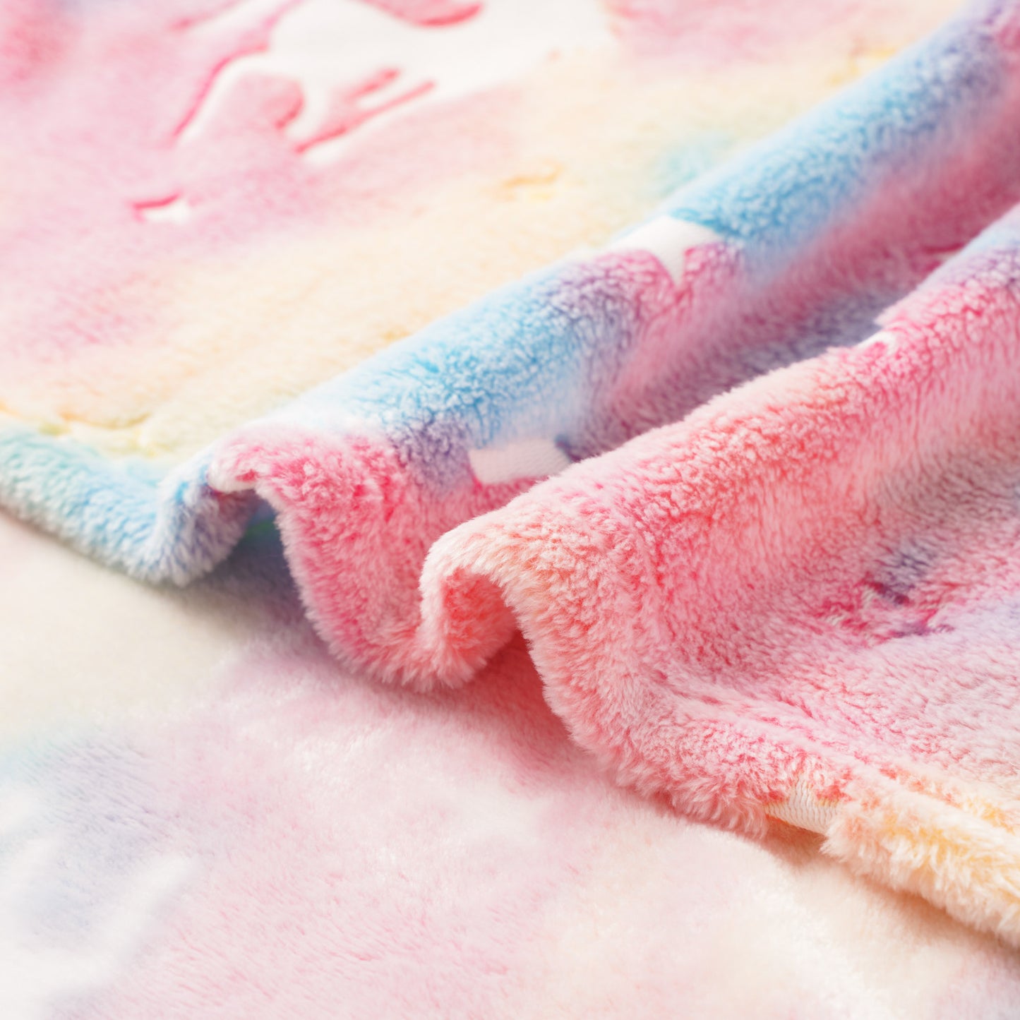 Glow in The Dark Kids Blankets-RainbowUnicorns