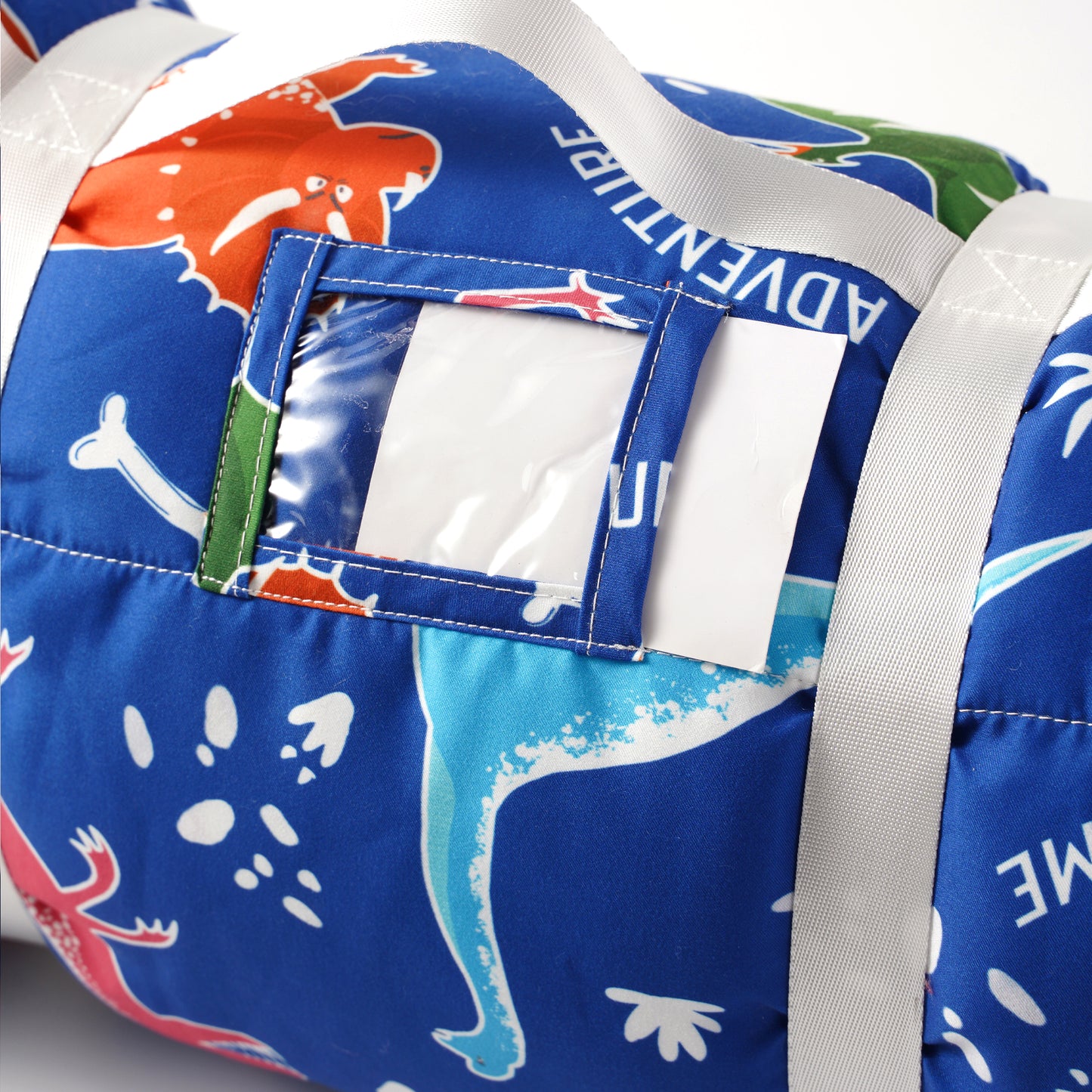 Cozy Kids Nap Mat-Blue Dinosaur