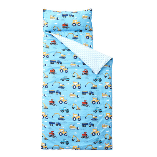 Cozy Kids Nap Mat-Construction Vehicle