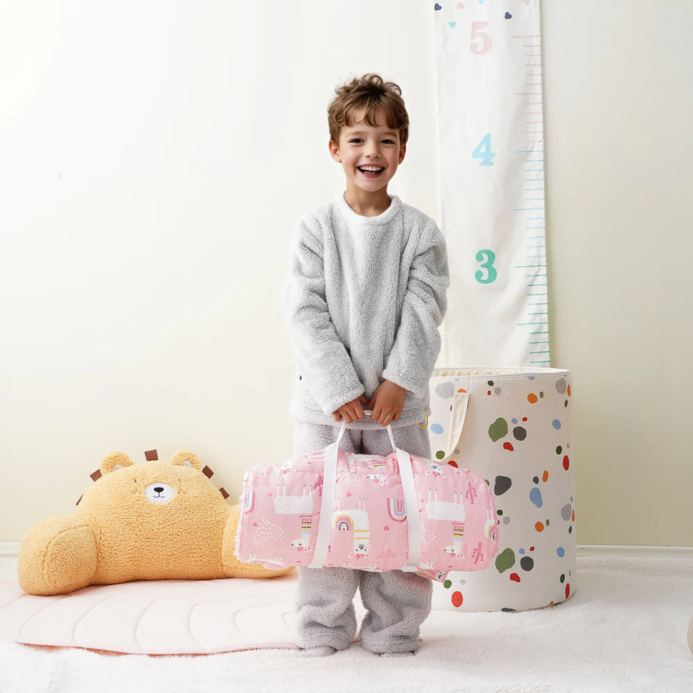 Colchoneta para siesta para niños pequeños con almohada extraíble 