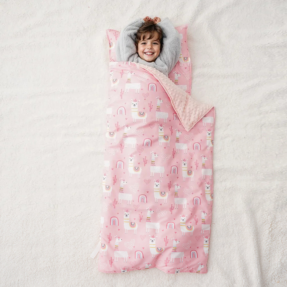 Colchoneta para siesta para niños pequeños con almohada extraíble 