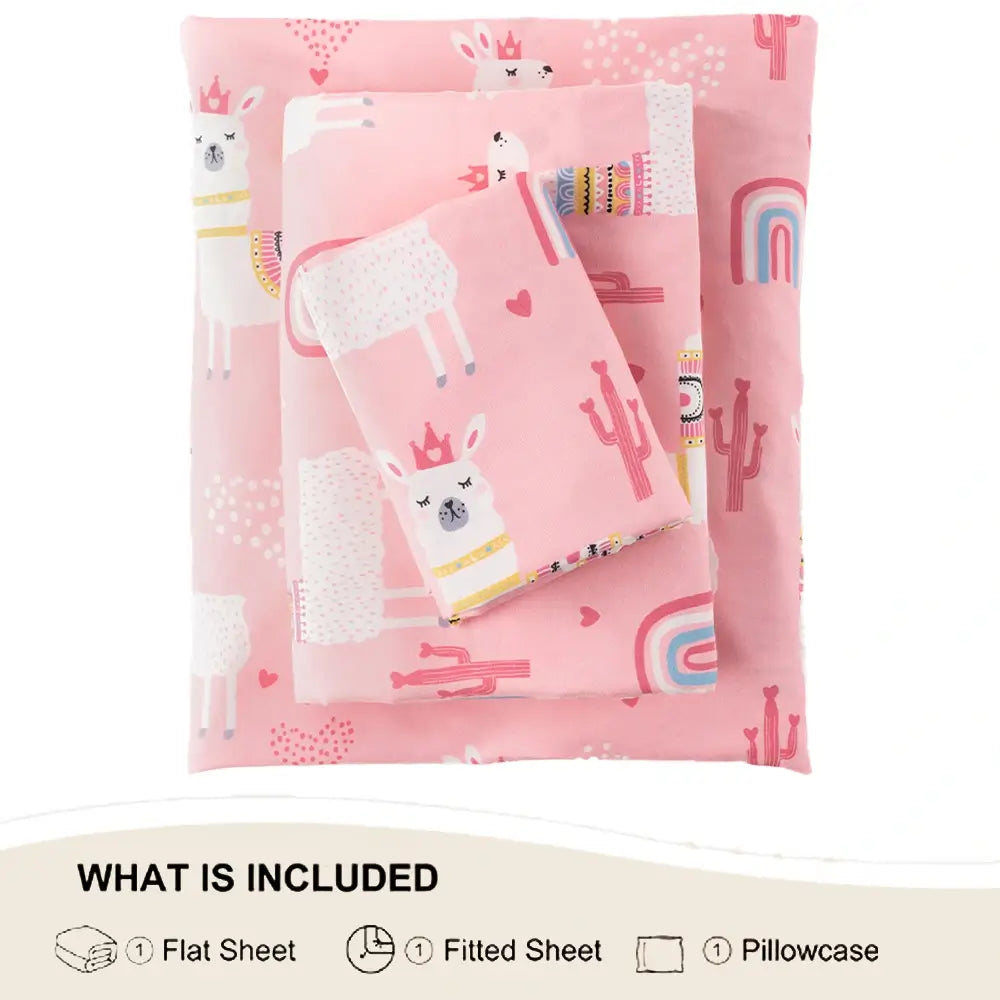 Bunnikins & Clover Unicorn Twin Sheet Set