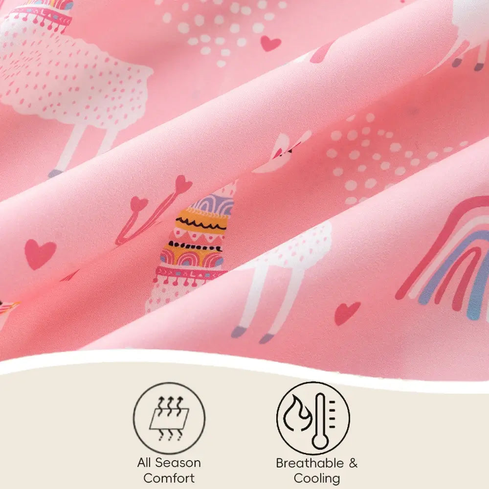 Bunnikins & Clover Unicorn Twin Sheet Set