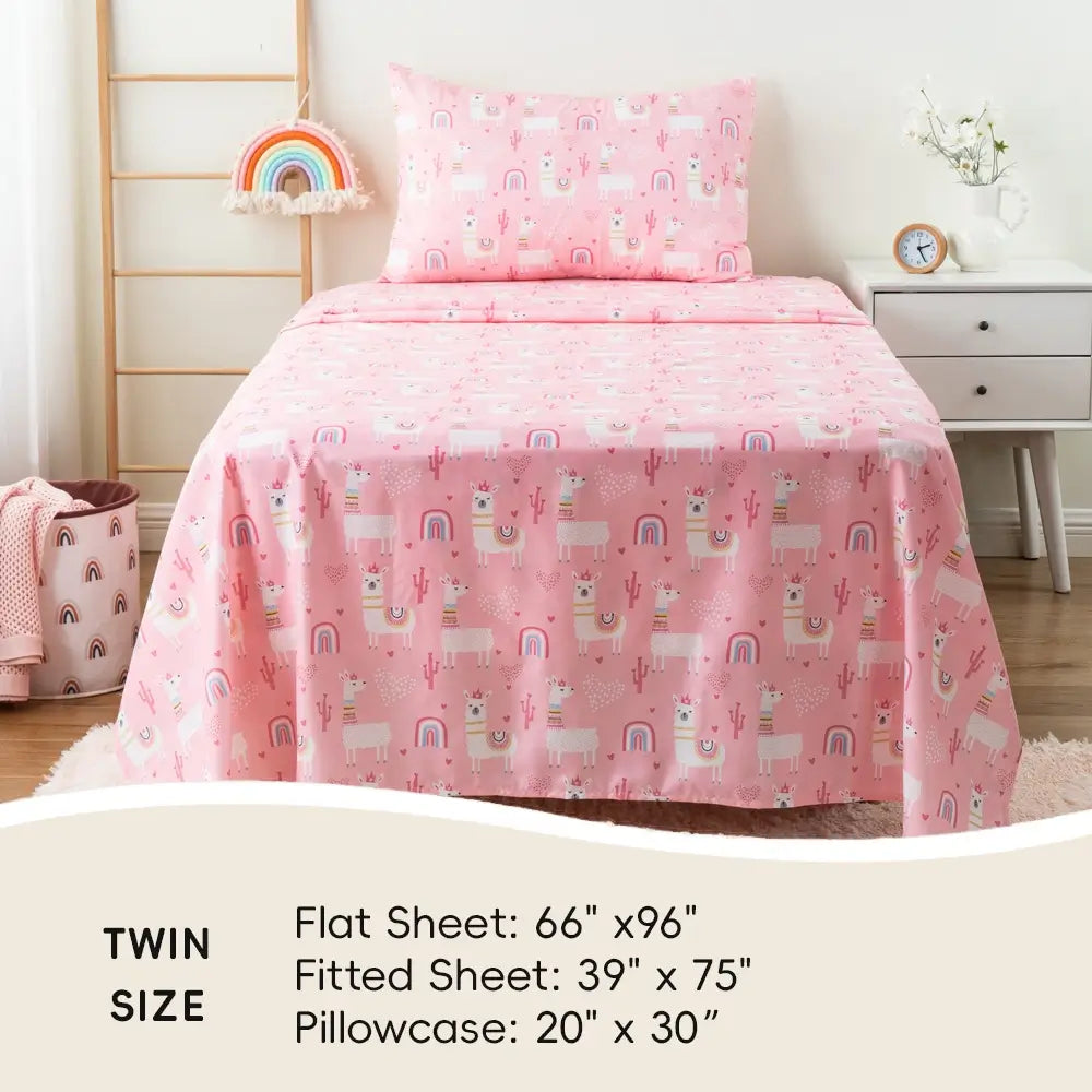Bunnikins & Clover Unicorn Twin Sheet Set