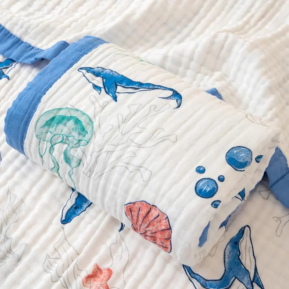 Bunnikins & Clover Muslin Baby Swaddle Blanket