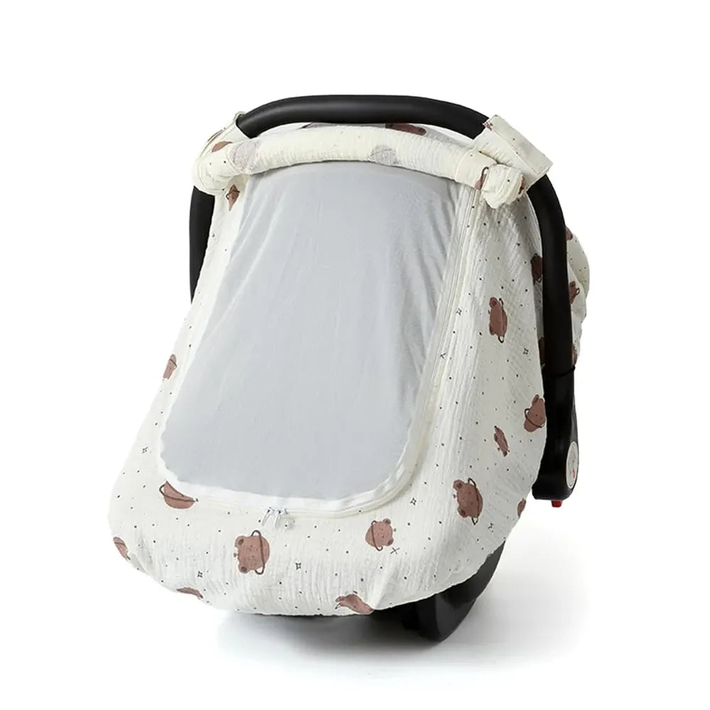 Bunnikins & Clover Baby Car Seat Net Cover