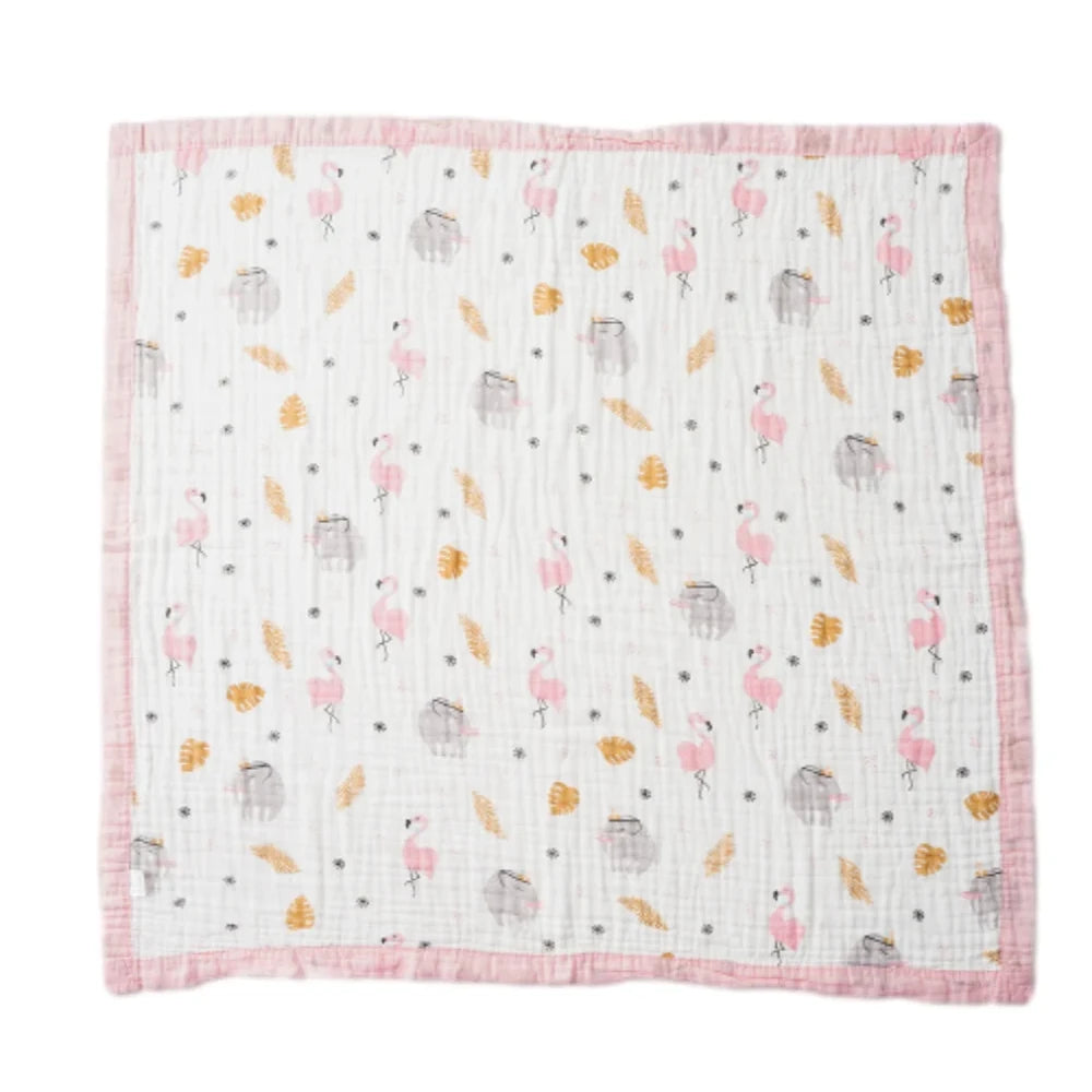 Bunnikins & Clover Muslin Baby Swaddle Blanket