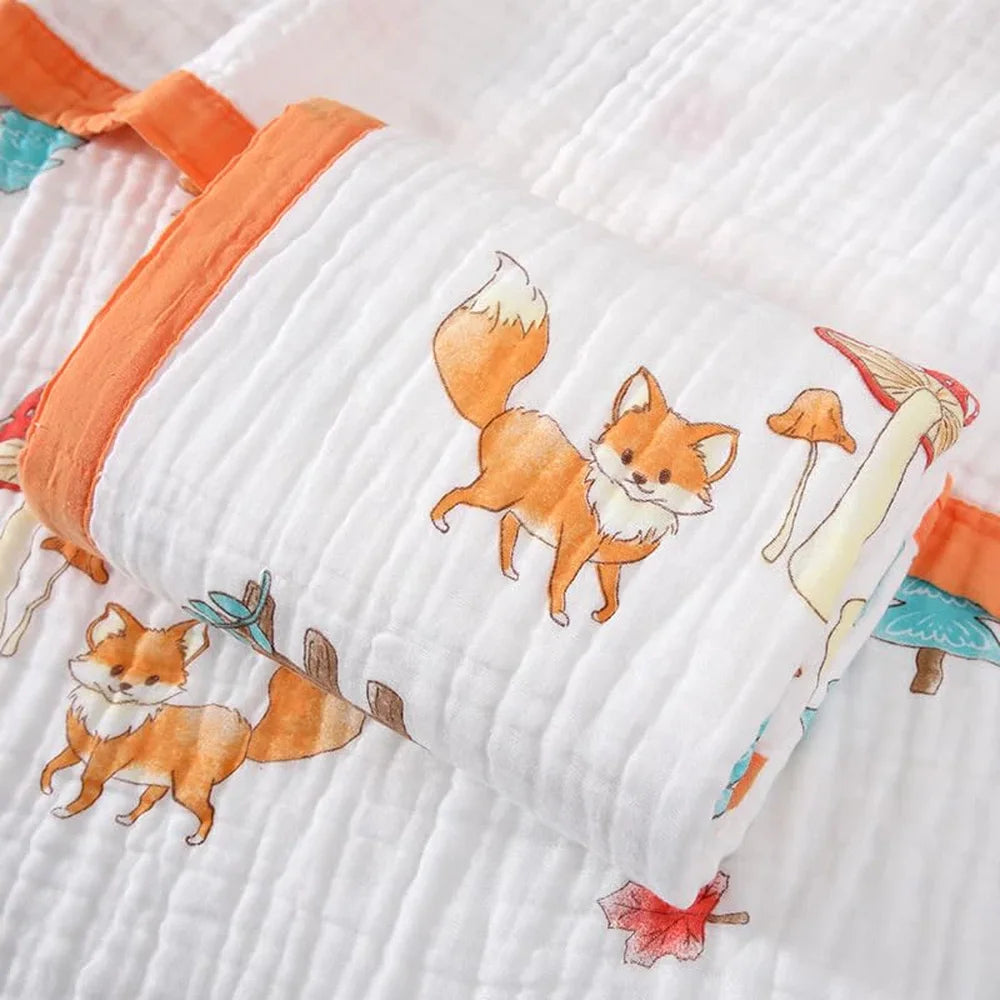 Bunnikins & Clover Muslin Baby Swaddle Blanket