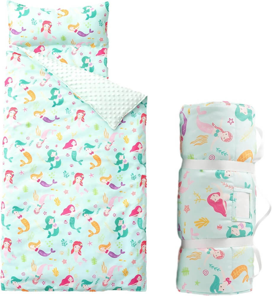 Cozy Nap Mat for Kids with Removable Pillow